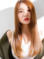 ヘアリゾート粋 新宿三丁目本店&nbsp;【Miyuki】顔まわりロングレイヤー×マロンベージュ