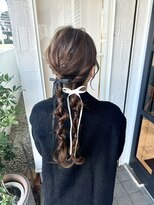 ラグ バイ シゲルカットクラブ 神田久志本店(lag)&nbsp;お呼ばれヘアアレンジ×編み下ろしツイン