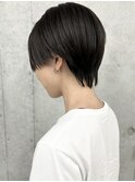 *ハンサムショート大人ショート黒髪マッシュシュート30代40代1