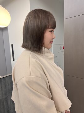 ローレンアオ(LOREN AO) 黒髪/ボブルフ/ネビージュ/小顔/ワンレン/矢場町/髪質改善/前髪