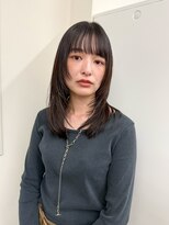 ミディアム顔周りレイヤー　フェイスレイヤー