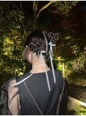 ヘアアレンジ/うねうねヘア/カチモリ/ツインアレンジ