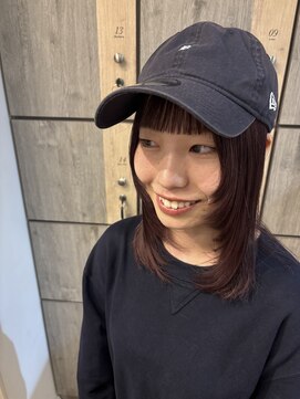 アース オーセンティック アクロスプラザ 与次郎店(EARTH Authentic) 顔周りレイヤーぱっつんは可愛い♪