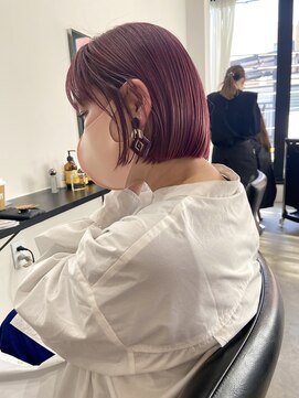 パープル(PURPLE) ボブ/ミニボブ/ダブルカラー