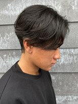 ヒュイル バイ ニアウ(Hwyl by Niau)&nbsp;メンズマッシュセンターパートスパイラルパーマニュアンスパーマ