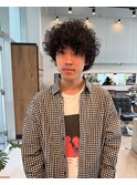 メンズマッシュ スパイラルパーマ