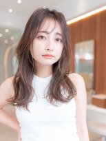 ドリップ バイ ハバナ 原宿(driP. by HAVANA)&nbsp;20代30代大人かわいいくびれレイヤーロング/グレーベージュ/前髪