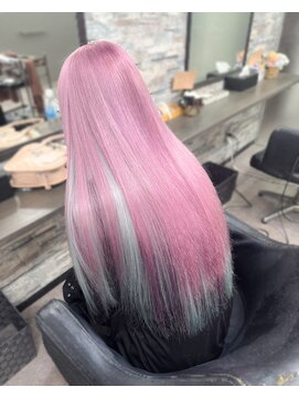 オズ 梅田店(OZ) 湊あくあちゃん風♪ラベンダーピンク×インナー水色