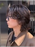 ニュアンスパーマ/メンズボブウルフカット