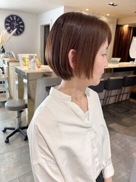 ヘアーエスクールフェイス(hair S. COEUR face) ショートボブ/大阪美容室/枚方美容室