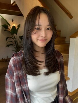 サロンエフ(salon f) レイヤーカット×グレージュ