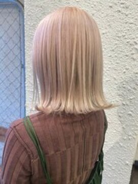 ベージュ/ダブルカラー/ケアブリーチ/髪質改善/原宿