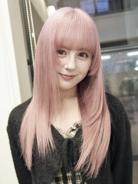 ラック 表参道(LUCK) レイヤーカット/ウルフレイヤー/ペールピンク