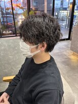 ムード カナザワ(mood kanazawa)&nbsp;波巻きパーマ/ショートセンターパート