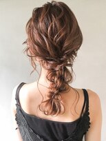 アグノス 青山(Agnos) モテ髪シニヨン20代30代40代◎パーティー編み込み#01ag0111