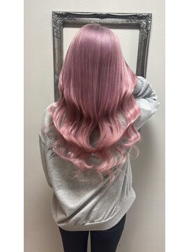 ガルボヘアー 名古屋栄店(garbo hair) #プルエクステ#エクステ#ハイトーン#ブリーチ#ホワイトピンク
