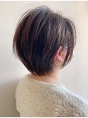 大人ショートボブ 【大人ショート/髪質改善/吉祥寺/縮毛矯正】