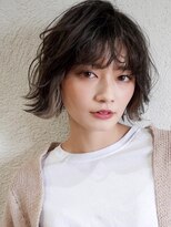 シェル 津山の手店(shel) レイヤーボブ/ウェーブヘア/ボブアレンジ夏カラーインナーカラー