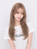キャロル(CAROL)&nbsp;ミルクティーベージュ×韓国レイヤーロング