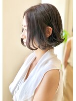 レンジシキチジョウジ (RENJISHI KICHIJOJI)&nbsp;透明感オリーブ外ハネボブ【RENJISHI KICHIJOJI 】