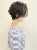 小顔カット/大人可愛い/ショートボブ/耳掛けショート/江角