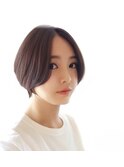 【30代40代50代に人気】丸みが綺麗なひし形ショートボブ