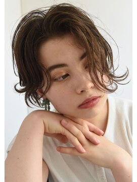 ユノ(juno) 【juno】無造作くせ毛風パーマ☆前下がりショート