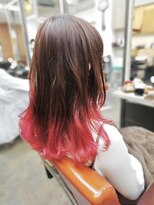 ベルクープス 天王寺店(Belle Coupes)&nbsp;【BelleCoupes】林原加昌 グラデーションカラー ピンク