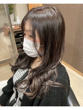 ナチュラ(NATU-RA) コントラストが可愛い♪パープル系インナーカラー