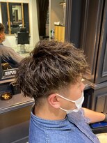 メンズサロン ウエストサイドカットクラブ(Men's West Side Cut Club)&nbsp;ツイストピンパーマ×キャップメッシュ