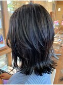 髪質改善水素カラー★レイヤーミディアム
