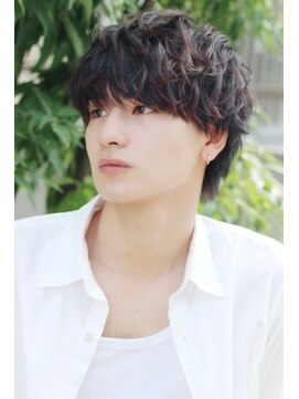 クーエフー(coo et fuu) マッシュウルフに外ハネパーマで爽やかにカッコ良く!