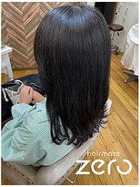 ヘアメイクゼロ 坂戸駅前店(hairmake zero)&nbsp;グレージュ　フェイクブラック