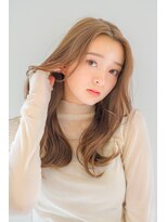 ヘアサロンガリカアオヤマ(hair salon Gallica aoyama)&nbsp;大人かわいいゆるふわフェミニン/センターパート/くびれカール