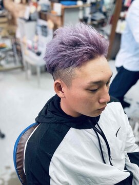 カットハウス パセリ パープルシルバー系 <理容室>/メンズ/バーバー/メンズサロン