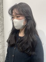 ココ 本八幡(KOKO)&nbsp;黒髪クラゲヘアーオリーブグレー小顔ココアベージュセミロング