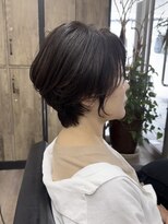 ヴィフ 大船(VIF)&nbsp;ヘアカラーショートボブ脱白髪染めショートヘア白髪ぼかし