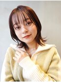 顔まわりレイヤー/切りっぱなし/ボブ/レイヤーカット
