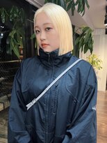 クペウ アエレ(cope'u aele)&nbsp;ボブ/ダブルカラー/ケアブリーチ/ブロンド/梅田/大阪