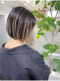 バレイヤージュ風カラー