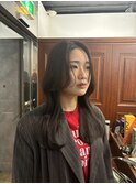 韓国レイヤー グレージュ イルミナカラー 韓国ヘア