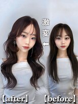 エトワ 新宿(ETOWA)&nbsp;【韓国ヘア】before＆after