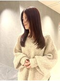 髪質改善/酸性ストレート/縮毛矯正/レイヤー/ダークブラウン