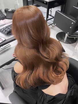 ペレ 栄店(PELE) ホワイトグレージュ/デジタルパーマ/チェリーブラウン/栄