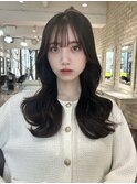 卵型/ホワイトグレージュ/ミニウルフ/チェリーブラウン
