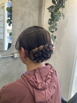 エン(en) 編み込みアレンジ