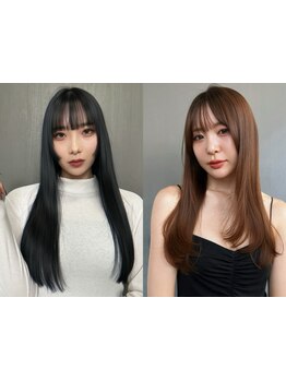 ダメージ/髪質に合わせて薬剤を調合*自然で柔らかいストレートヘアに*[天神/今泉/レイヤーカット/学割U24]