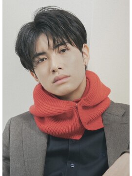 ゴート(GOATO) 韓流マッシュ　黒髪　ナチュラル　センターパート