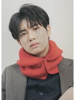 ゴート(GOATO) 韓流マッシュ 黒髪 ナチュラル センターパート