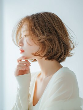 クレビア 名古屋(CreBiA) ショート/ボブ/レイヤーカット/ミルクティーベージュ